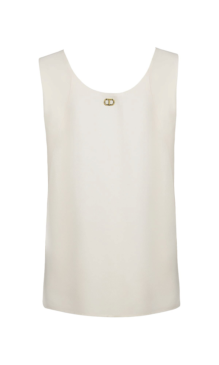 TWINSET: Атласный топ