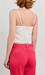 TWINSET: Укороченный кружевной топ