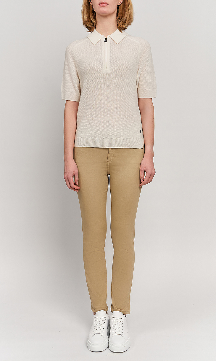 BOGNER: Поло из шерсти и кашемира