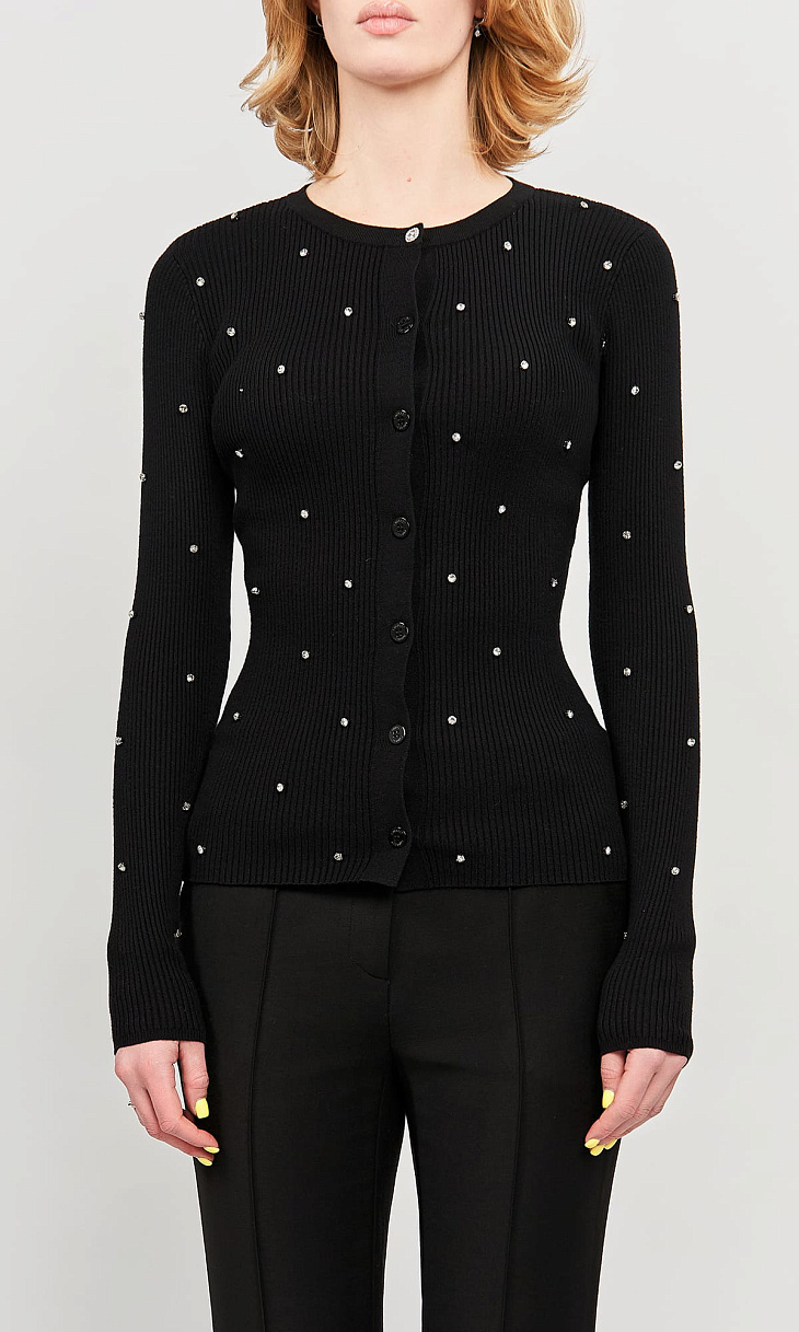 TWINSET: Кардиган со стразами
