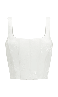 Корсетный топ с пайетками