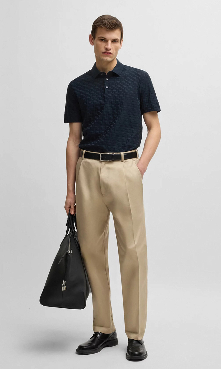 HUGO BOSS: Футболка с монограммой