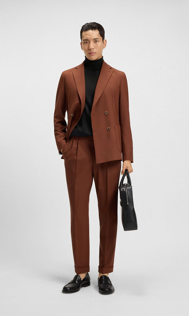 HUGO BOSS: Водолазка из шерсти мериноса