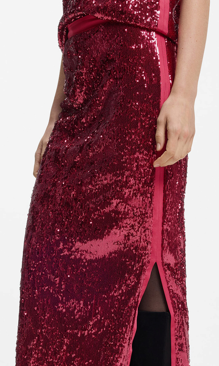 HUGO BOSS: Юбка с пайетками