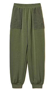 Спортивные брюки с вязаными деталями
