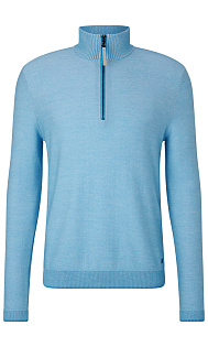 Пуловер из шерсти и хлопка