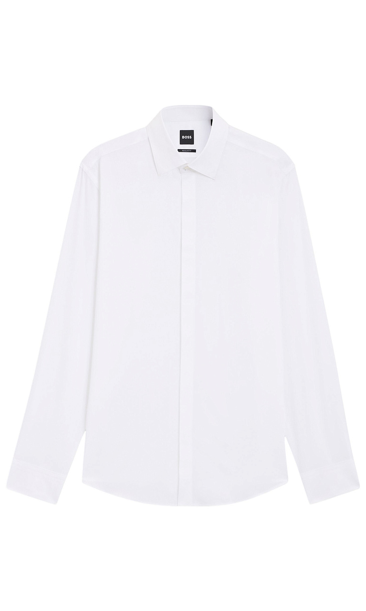 HUGO BOSS: Рубашка из хлопка