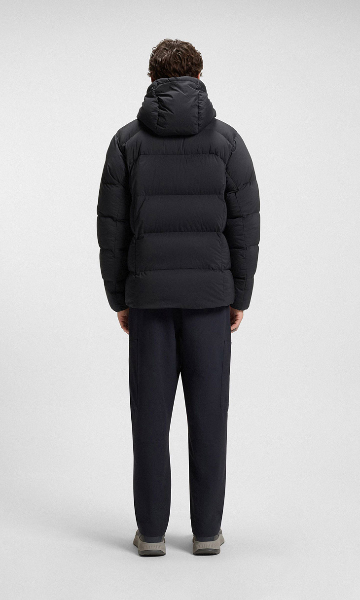 HUGO BOSS: Пуховик с капюшоном