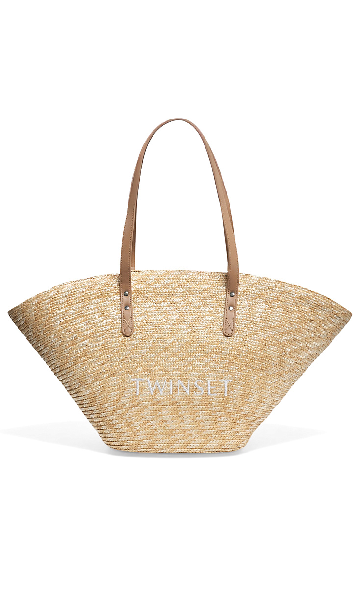 TWINSET: Соломенняа пляжная сумка
