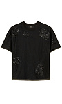 TWINSET: Футболка с вышивкой