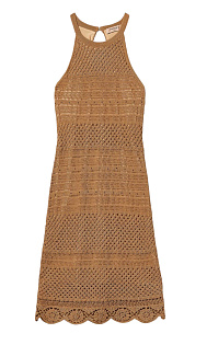 Ажурное платье из хлопка и льна