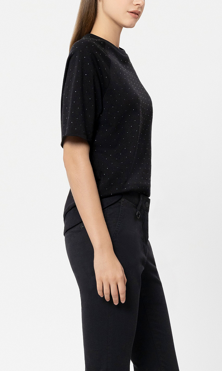 LUISA CERANO: Толстовка со стразами