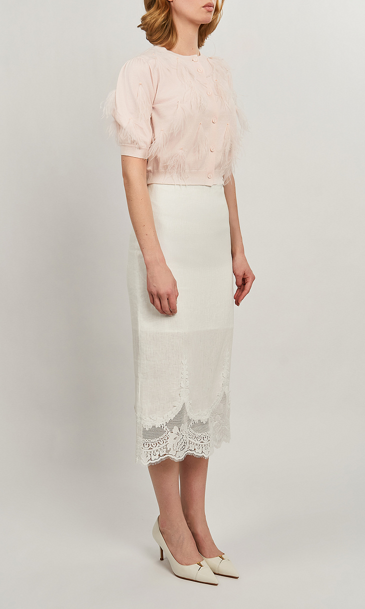 TWINSET: Юбка с кружевом