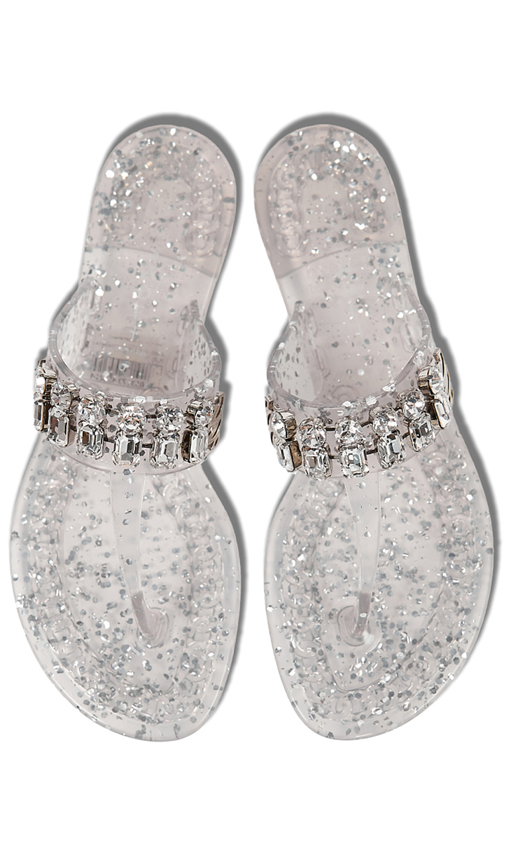 CASADEI: Шлепанцы со стразами