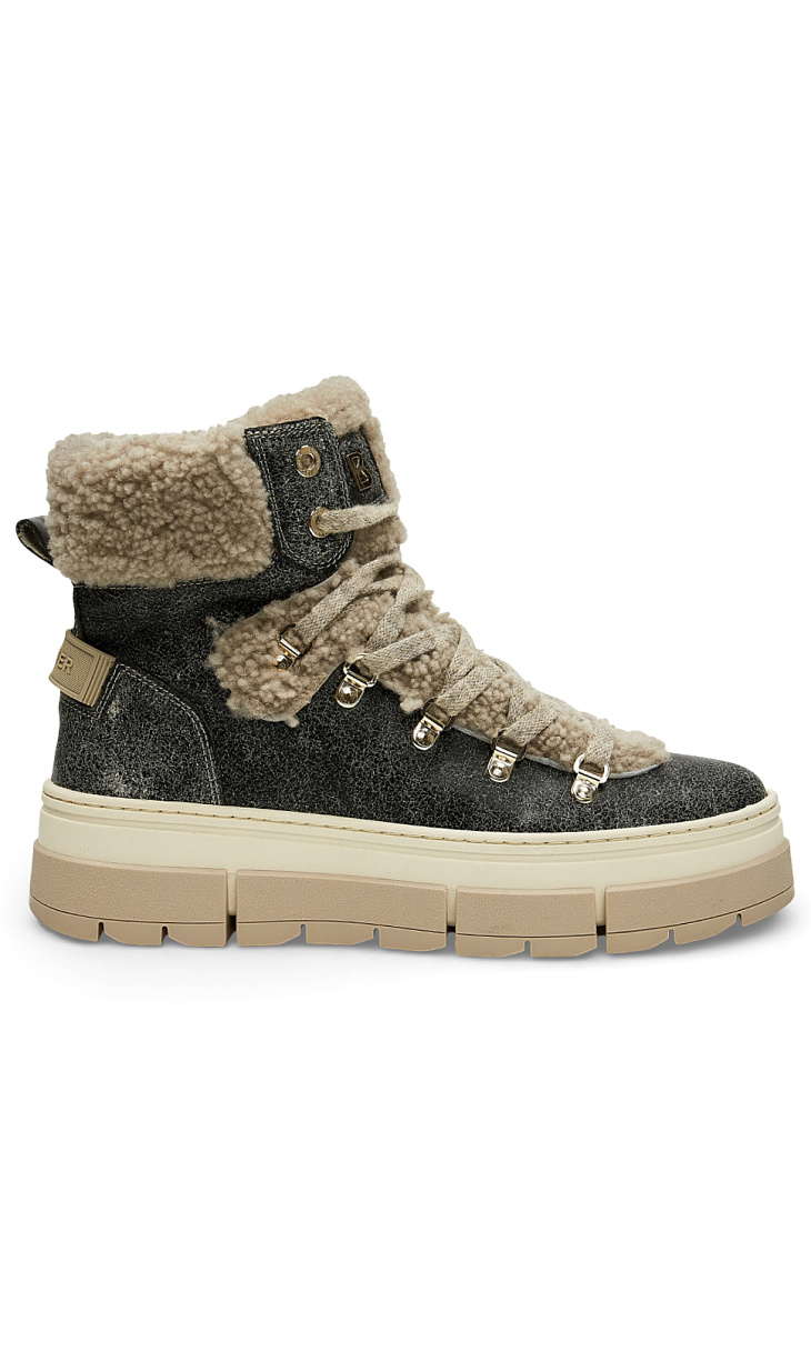 BOGNER: Ботинки из кожи и меха