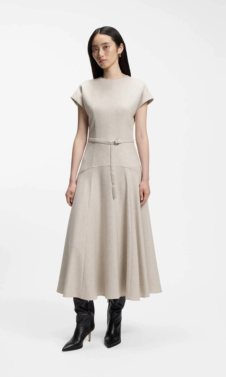 HUGO BOSS: Фланелевое платье