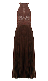 Платье с плиссированной юбкой