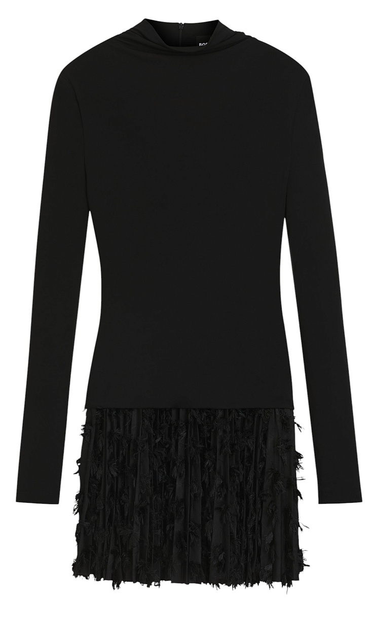 HUGO BOSS: Платье из джерси