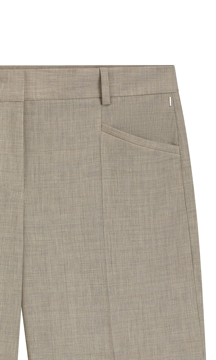 HUGO BOSS: Брюки из меланжевой шерсти