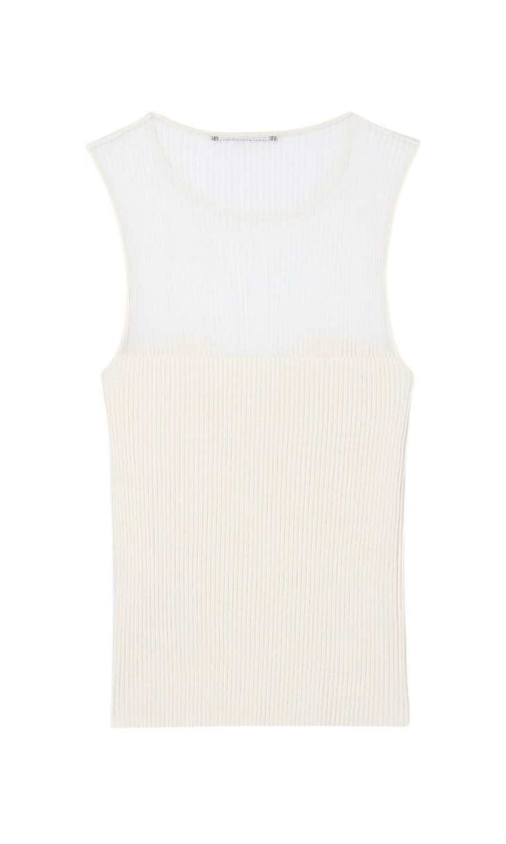 LUISA CERANO: Топ с прозрачной вставкой