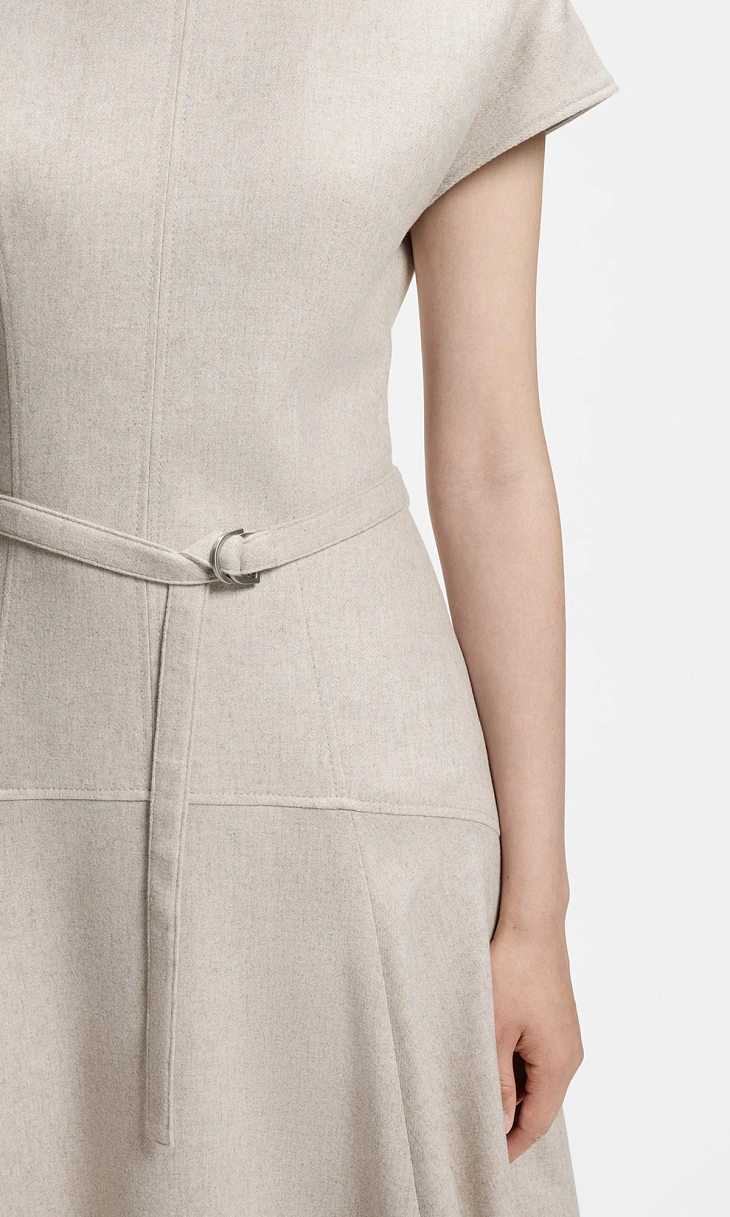 HUGO BOSS: Фланелевое платье