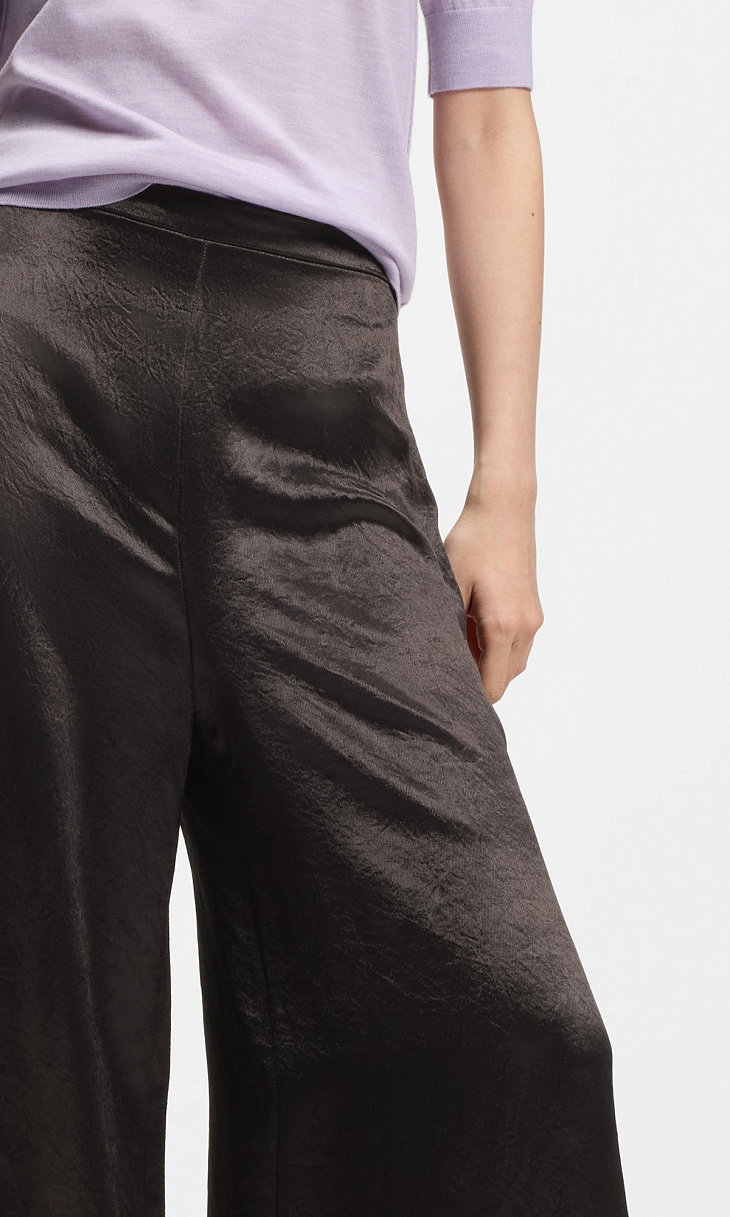 HUGO BOSS: Брюки из блестящей саржи