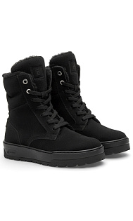 Замшевые ботинки с мехом