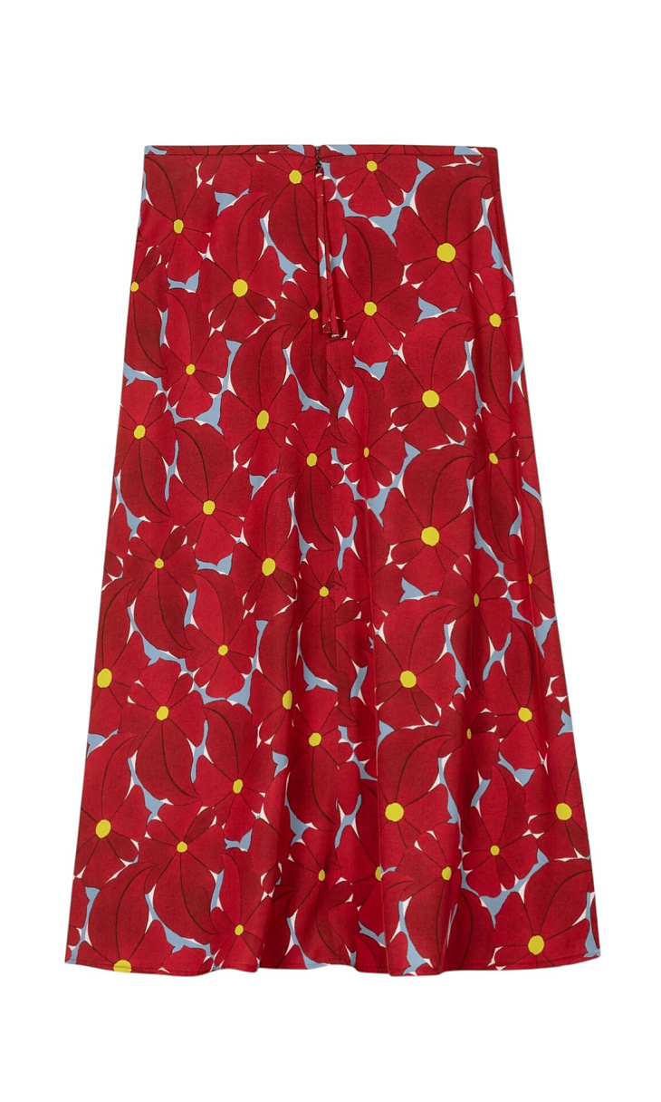 LUISA CERANO: Юбка с цветочным принтом