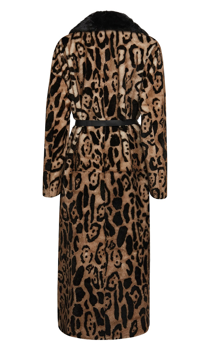 MARION FASHION: Дубленка с поясом