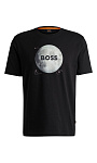 HUGO BOSS: Футболка с принтом
