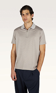 Поло из хлопка и шелка