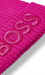 HUGO BOSS: Шапка-бини из шерсти