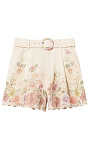 TWINSET: Льняные шорты с принтом