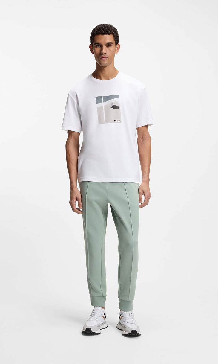 HUGO BOSS: Футболка с принтом