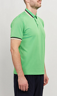 Поло с логотипом на рукаве