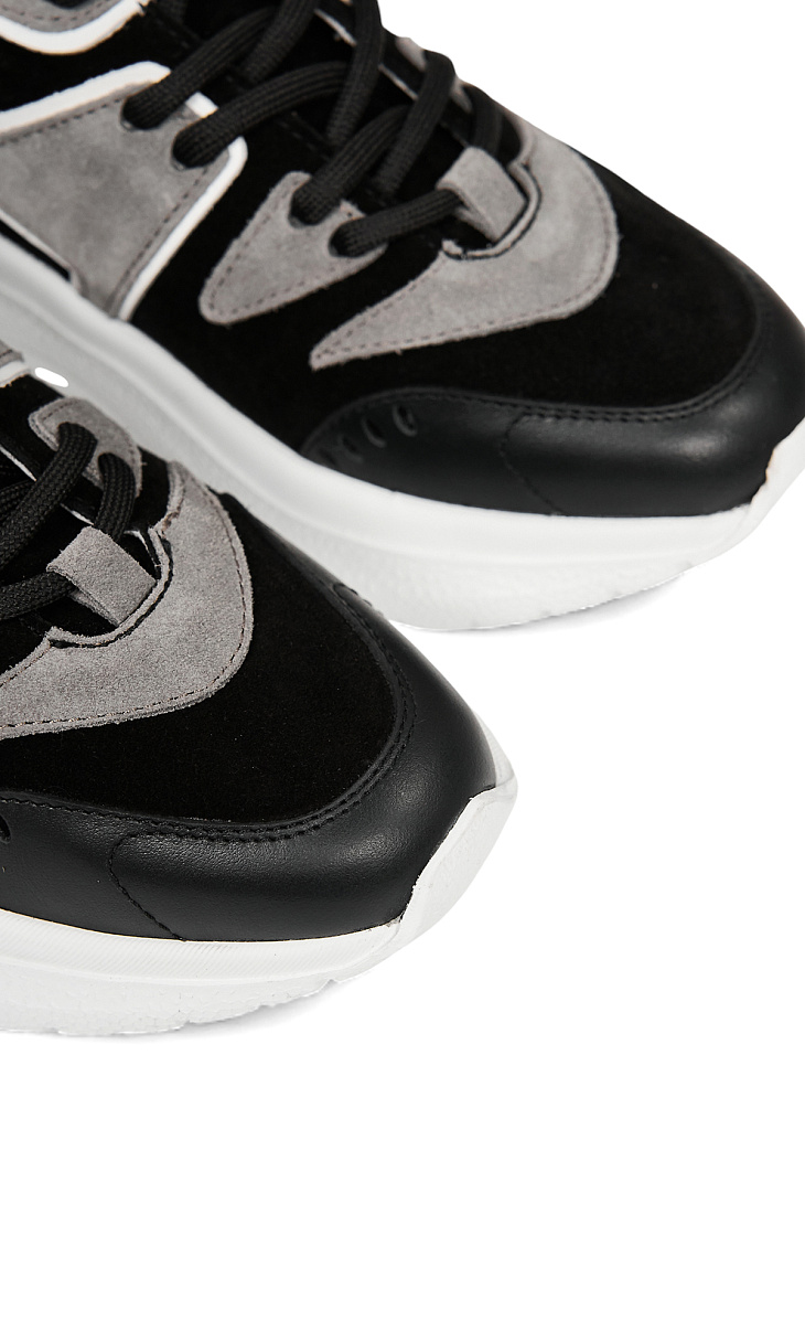 CASADEI: Кроссовки из кожи и замши