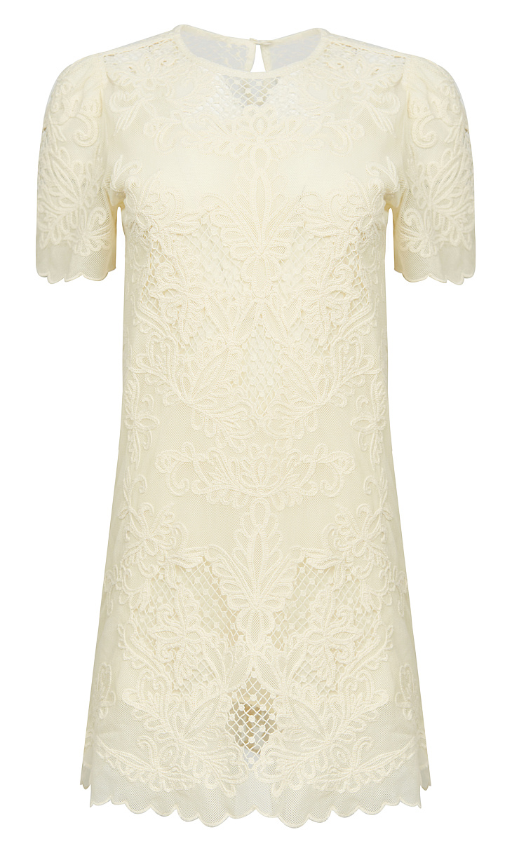 TWINSET: Муслиновое платье с вышивкой