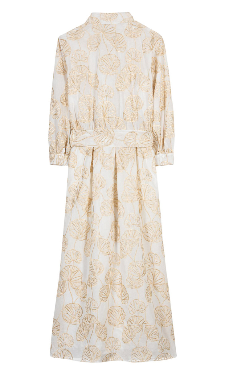 LUISA CERANO: Платье-рубашка с вышивкой