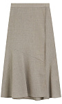 HUGO BOSS: Юбка из меланжевой шерсти