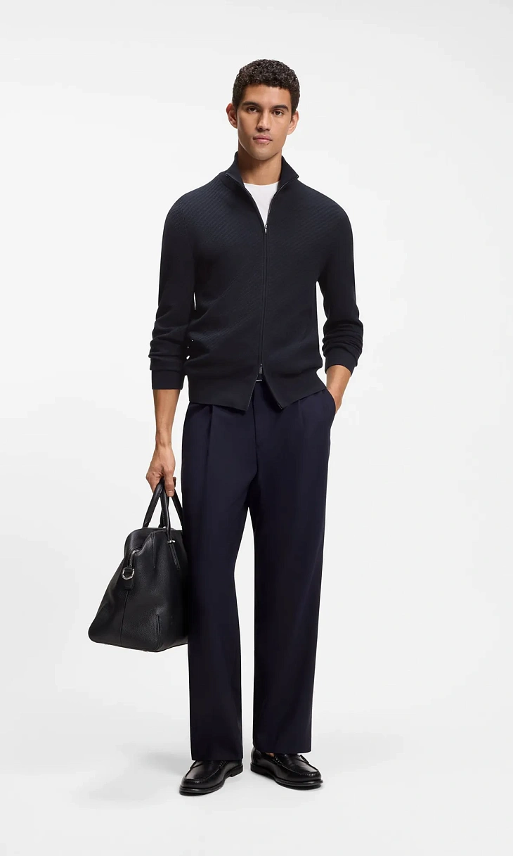 HUGO BOSS: Кардиган на молнии