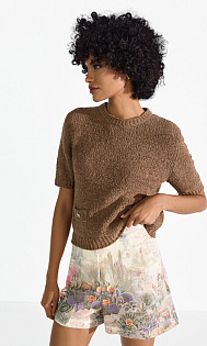 Пуловер с короткими рукавами