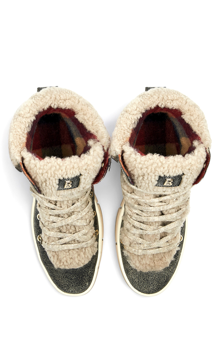 BOGNER: Ботинки из кожи и меха