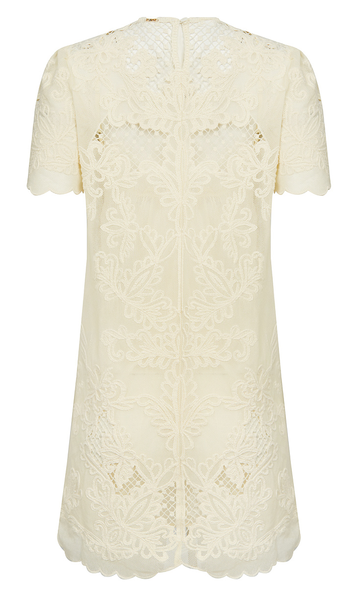 TWINSET: Муслиновое платье с вышивкой