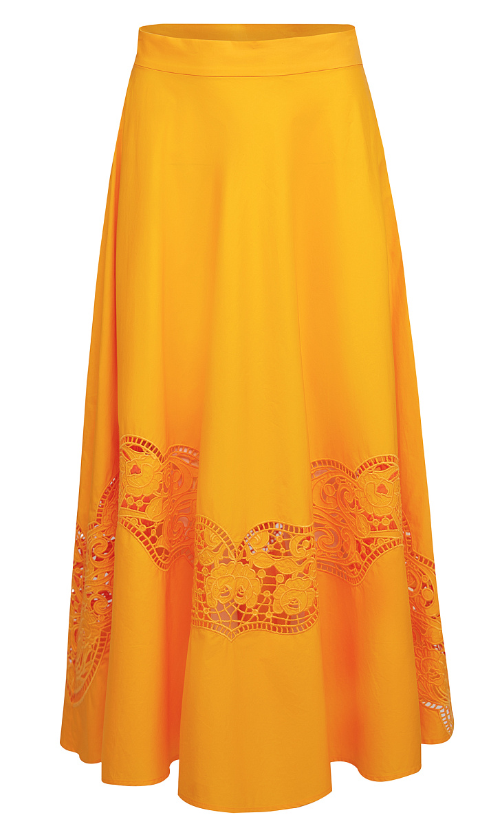 TWINSET: Юбка с английской вышивкой