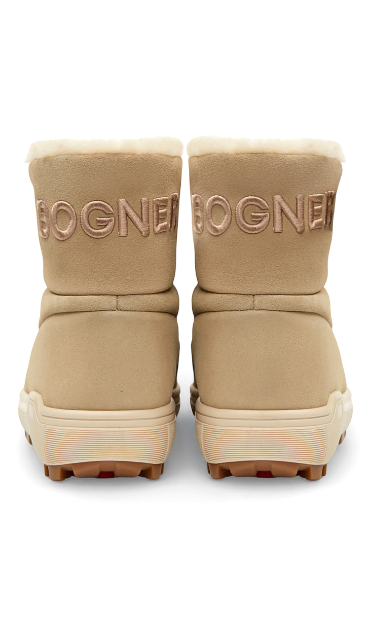 BOGNER: Полусапоги из замши и меха