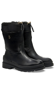 Сапоги из кожи и текстиля