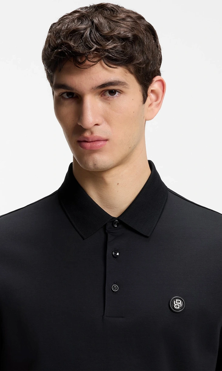 HUGO BOSS: Поло с монограммой