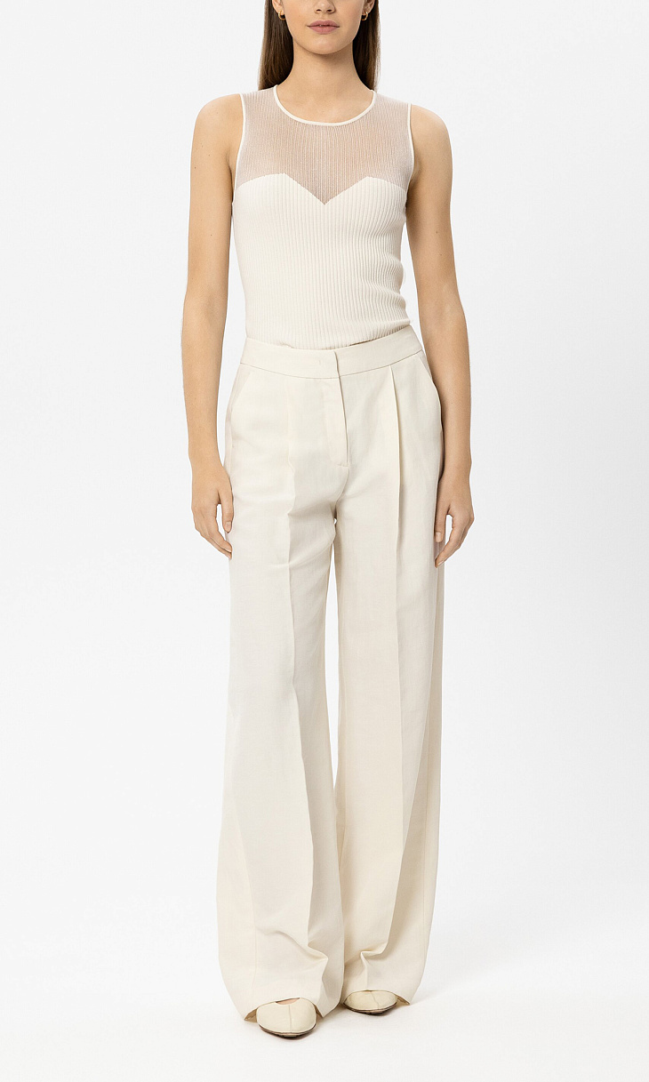 LUISA CERANO: Топ с прозрачной вставкой