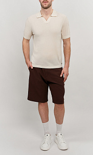 Поло из бархатистой ткани