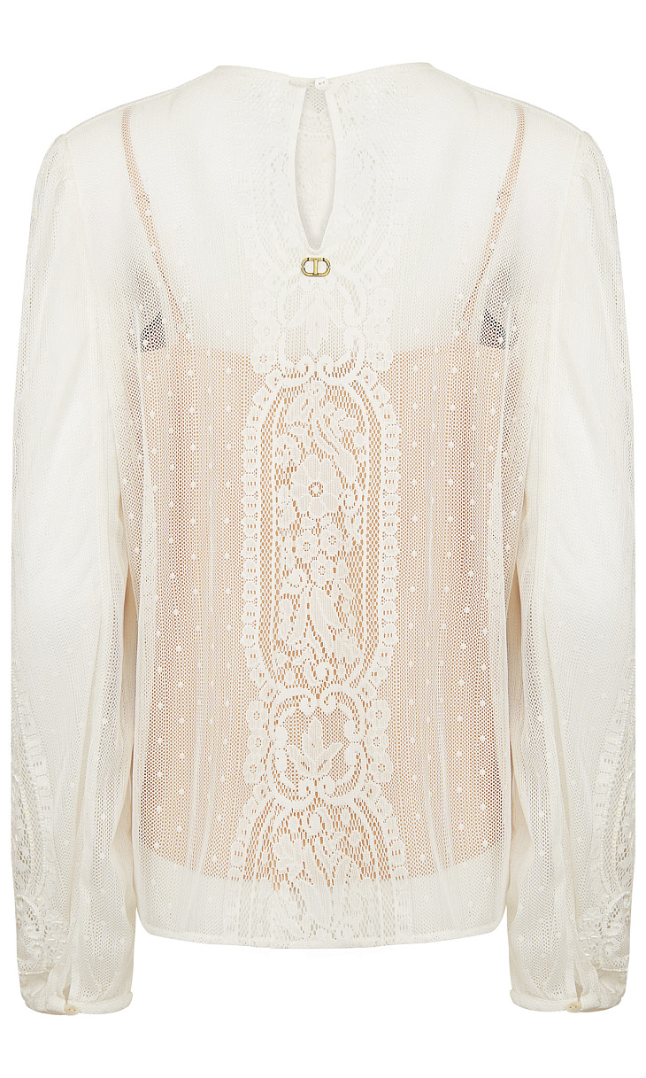 TWINSET: Блуза с бисером и пайетками